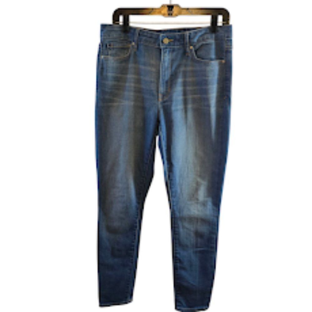 GAP 1969 30R HIGH RISE SKINNY JEANS WINDWARD WASH FRONT BACK POCKETS